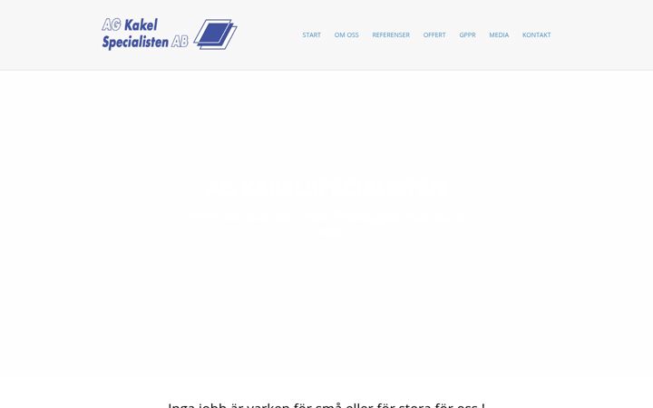 Screenshot of agkakelspecialisten.se
