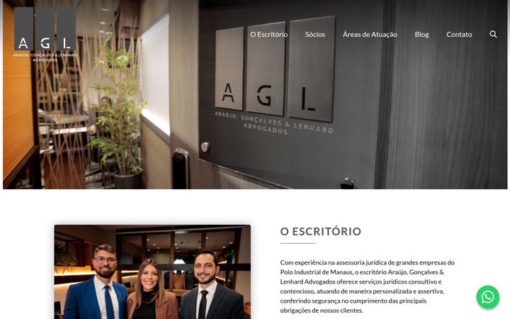 Screenshot of agl.adv.br