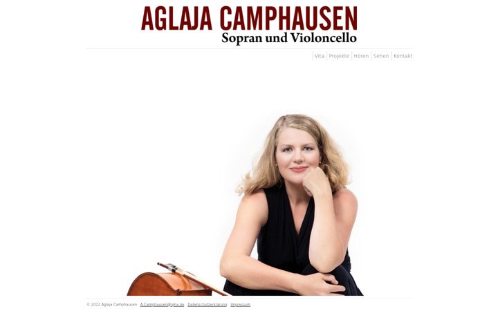 Screenshot of aglajacamphausen.de