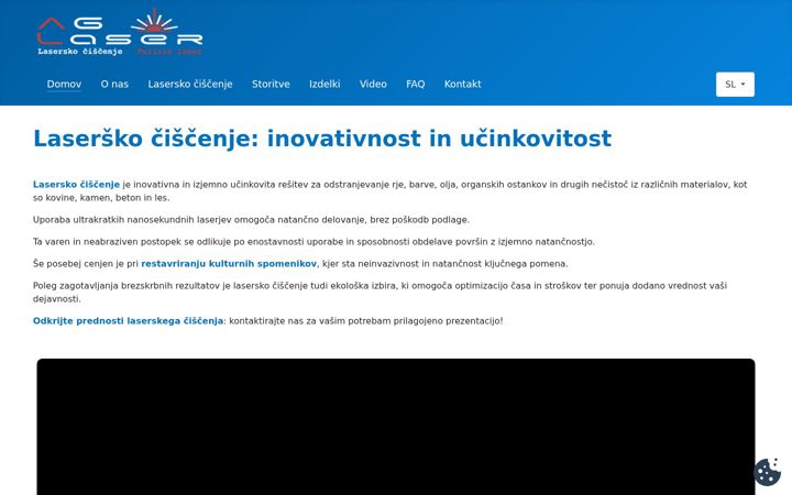 Screenshot of aglaser.si