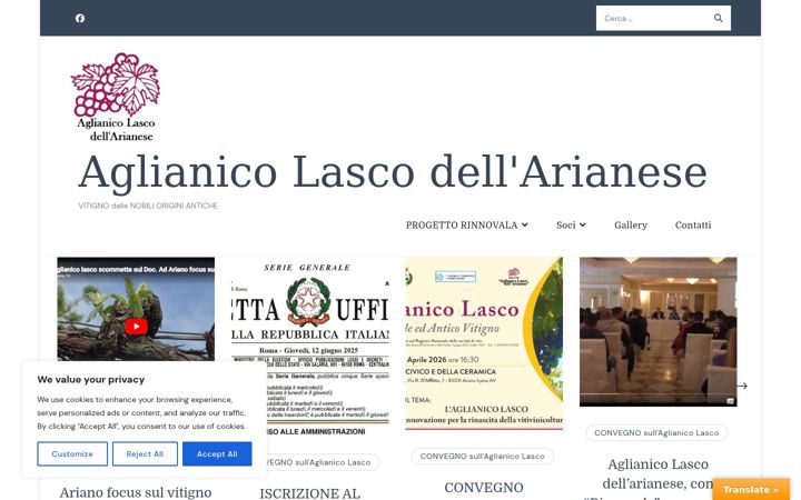 Screenshot of aglianicolascoarianese.it