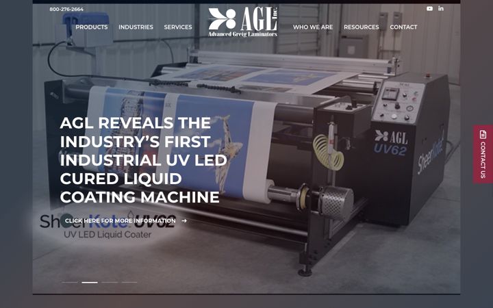 Screenshot von aglinc.com