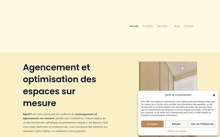 Screenshot of aglo57.fr