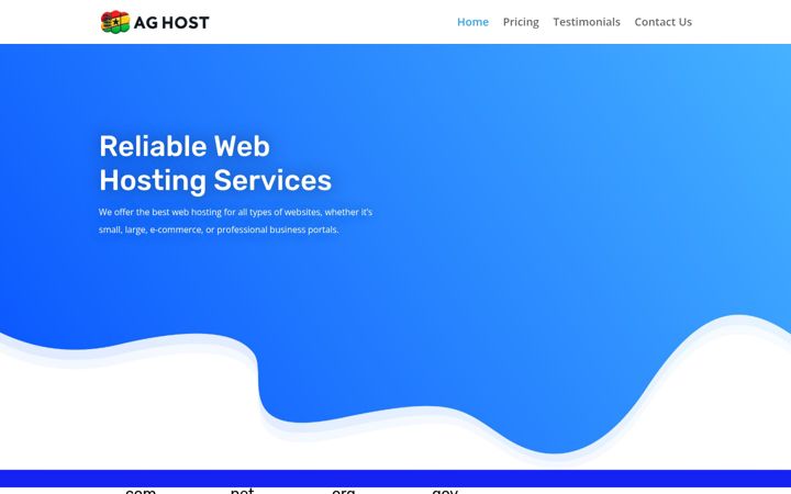 Screenshot of aglobalhosting.com