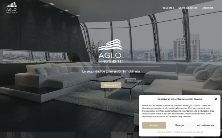 Screenshot of agloinvestments.com