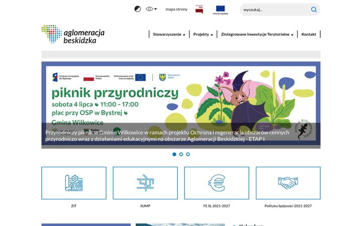Screenshot of aglomeracjabeskidzka.eu