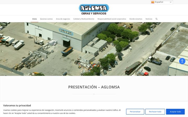 Screenshot of aglomsa.net