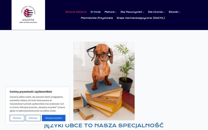 Screenshot of aglottis.pl