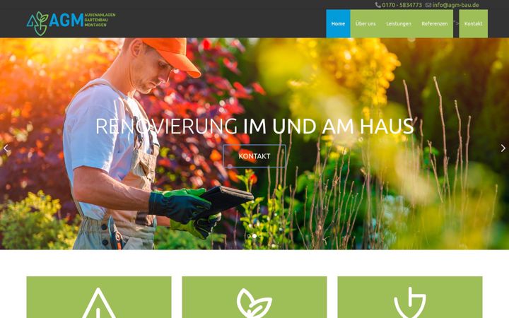 Screenshot of agm-bau.de