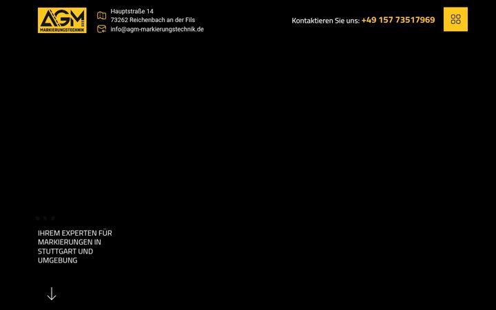 Screenshot of agm-markierungstechnik.de