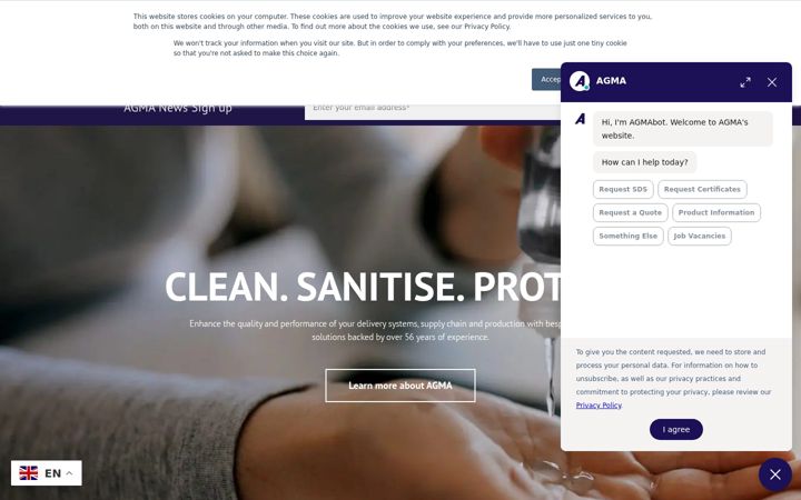 Screenshot of agma.co.uk