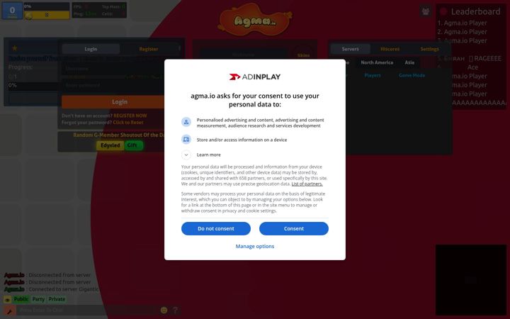 Screenshot of agma.io