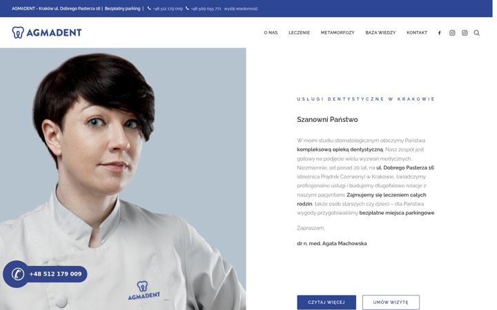 Screenshot of agmadent.pl