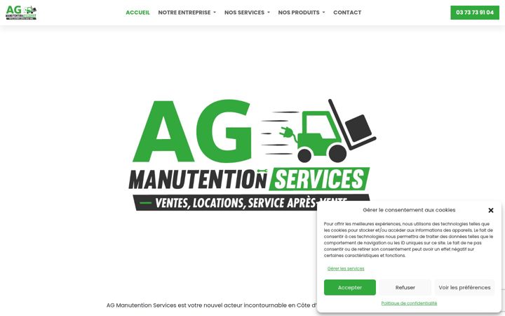 Screenshot of agmanutention.com