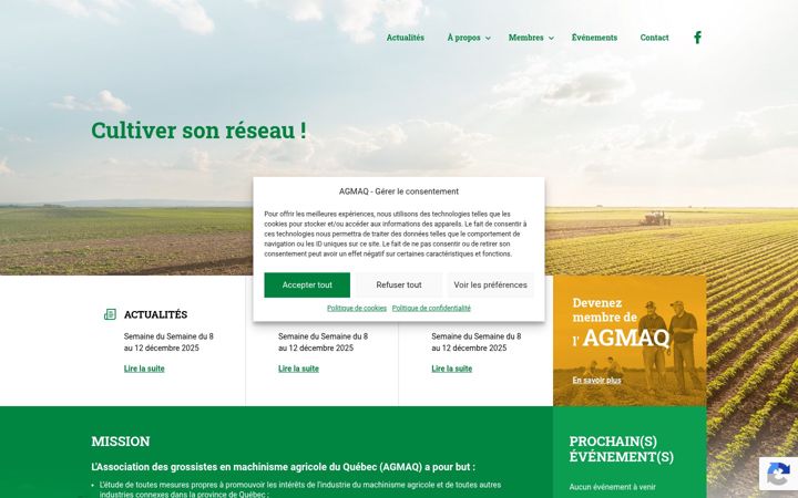 Screenshot of agmaq.org