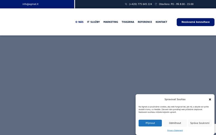 Screenshot of agmat.cz