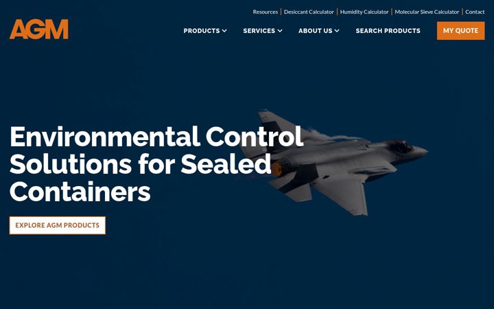 Screenshot of agmcontainer.com