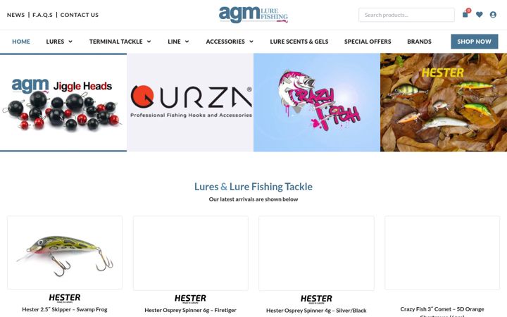 Snimka zaslona za agmdiscountfishing.co.uk