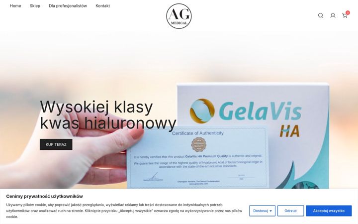 Captura de pantalla de agmedical.pl