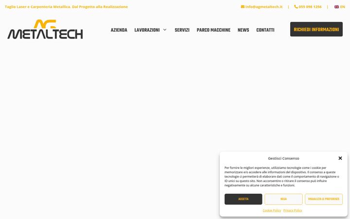 Screenshot of agmetaltech.it