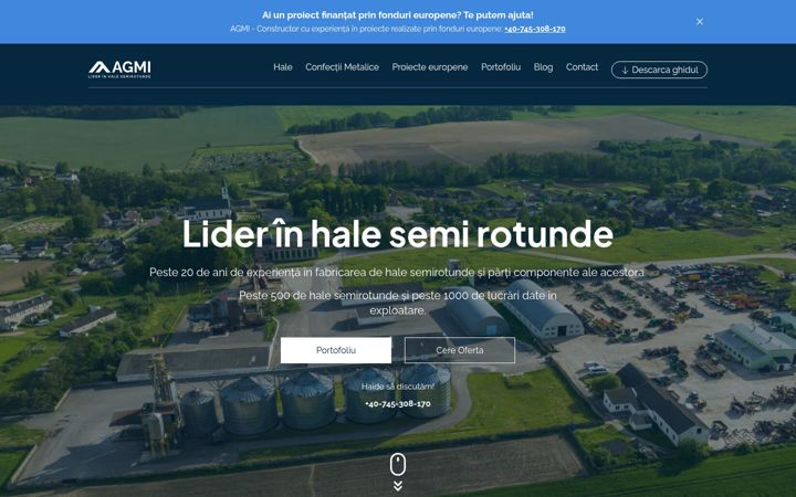 Screenshot of agmi.ro