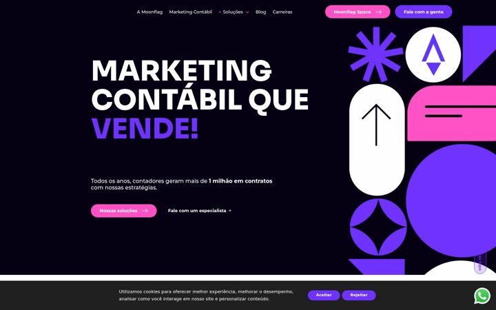 Screenshot of agmoonflag.com.br