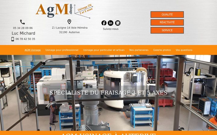 Screenshot of agmusinage.fr