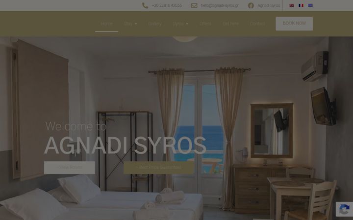 Екранна снимка на agnadi-syros.gr