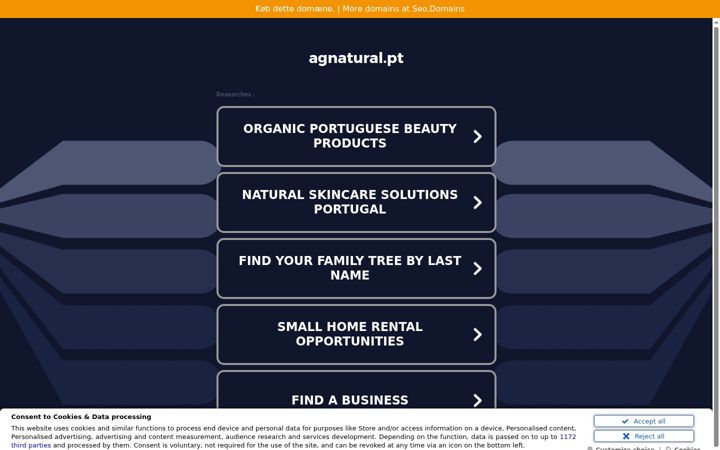 Screenshot of agnatural.pt