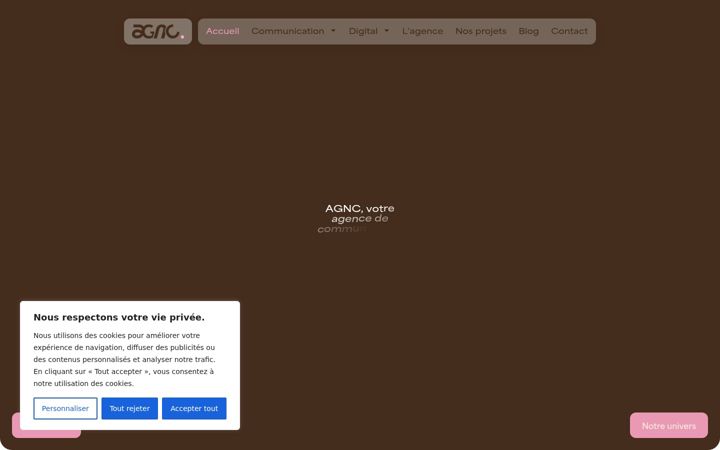 Screenshot of agnc.be