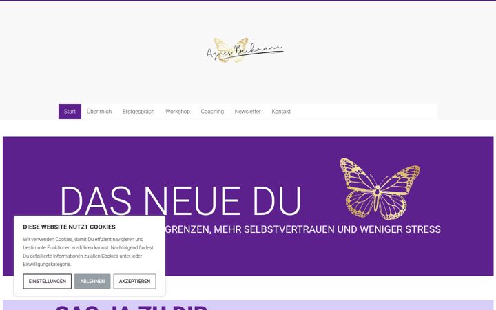 Screenshot of agnes-beckmann.com