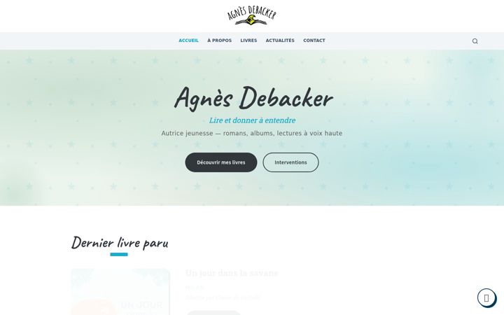 Screenshot of agnes-debacker.fr