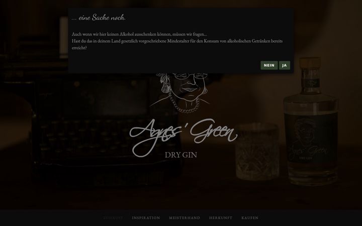 Screenshot of agnes-green.de
