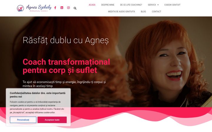Screenshot of agnes-szekely.ro