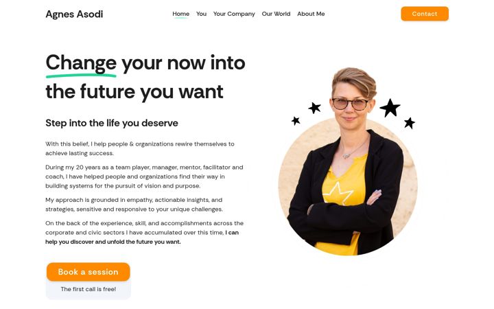 Screenshot of agnesasodi.com