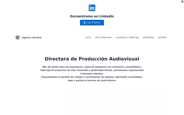 Screenshot of agnescarnice.com