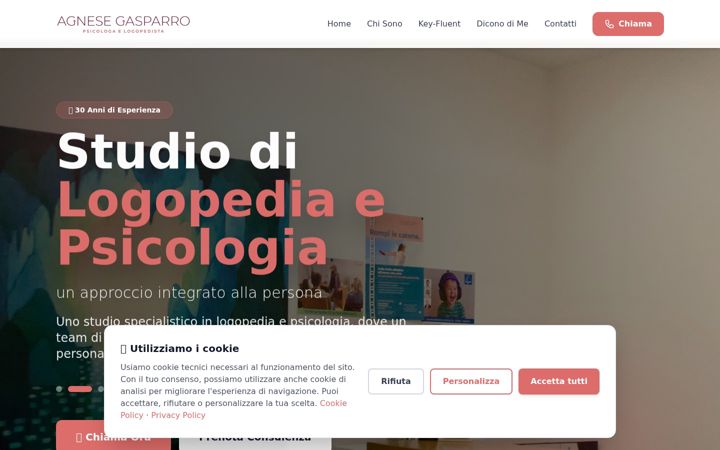 Screenshot of agnesegasparro.it