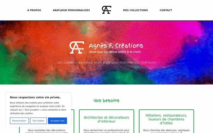 Screenshot of agnesf-creations.fr