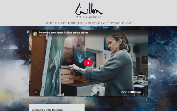 Screenshot of agnesguillon.com