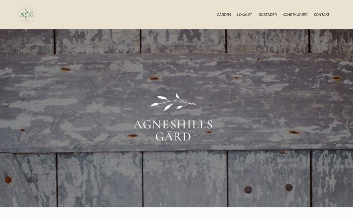 Screenshot of agneshill.se