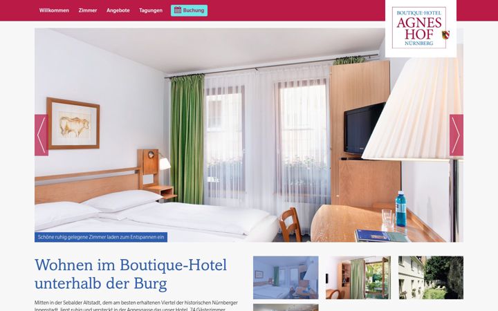Screenshot of agneshof-nuernberg.de