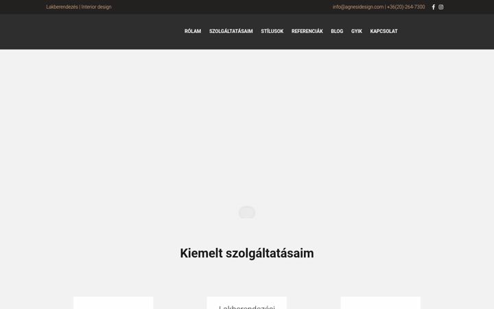 Screenshot of agnesidesign.com