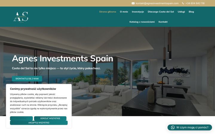 Screenshot of agnesinvestmentsspain.com