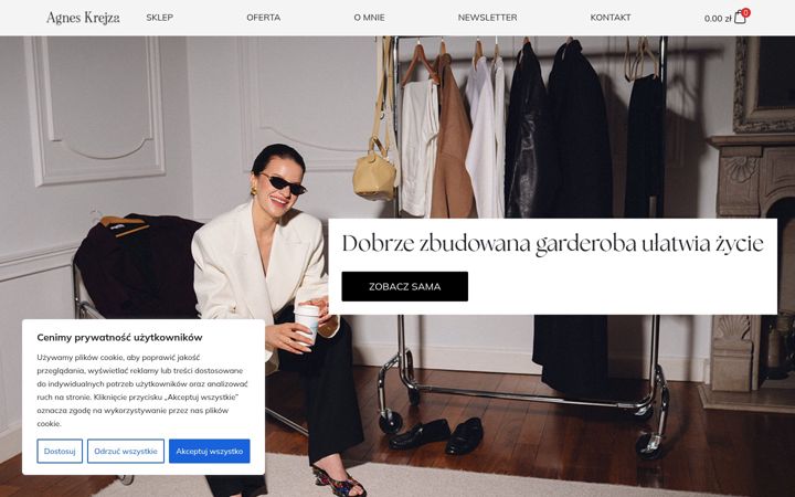 Snimka zaslona za agneskrejza.com