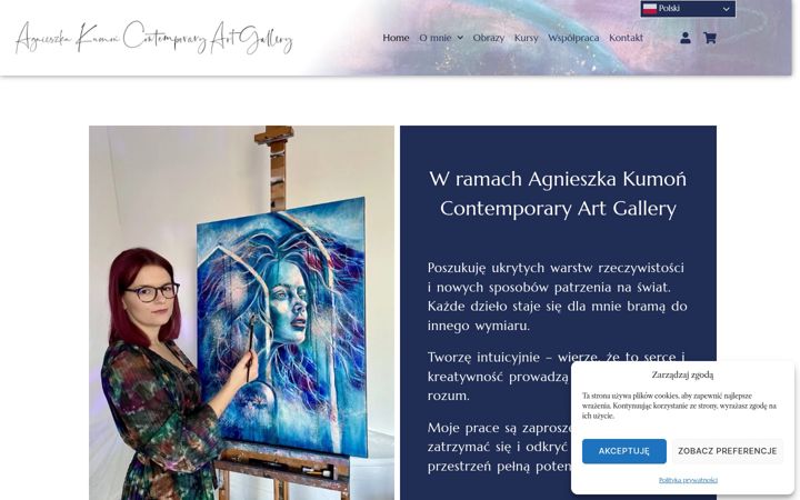 Screenshot of agneskumon-art.pl