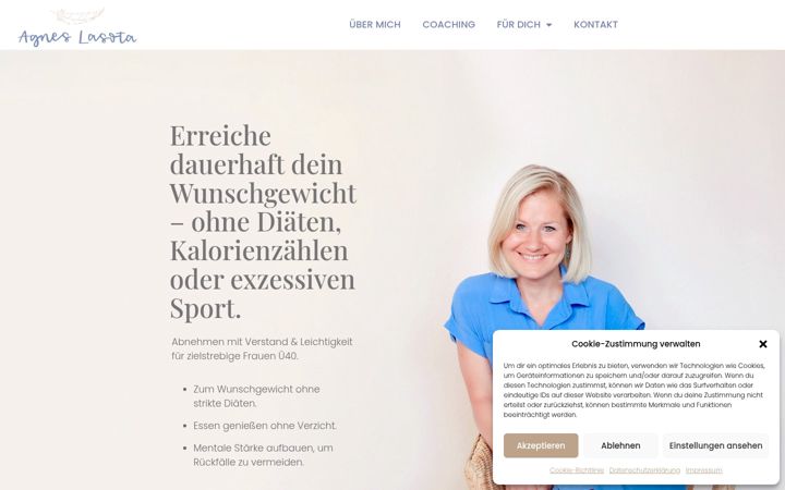 Screenshot of agneslasota.de