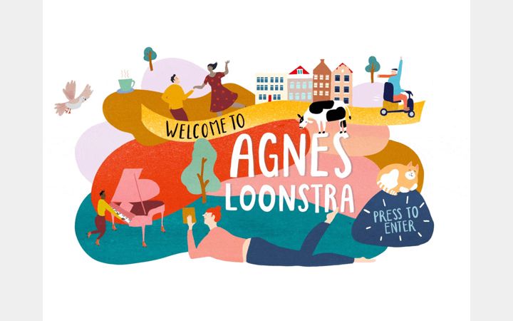 Screenshot of agnesloonstra.nl