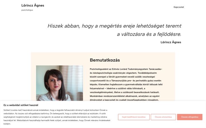 Screenshot of agneslorincz.hu