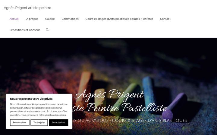 Screenshot of agnesp-artiste.fr