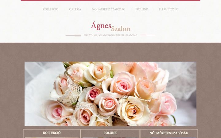 Screenshot of agnesszalon.hu